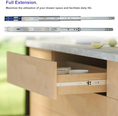 20 Inch 10 Pairs Soft Close Drawer Slides Full Extension