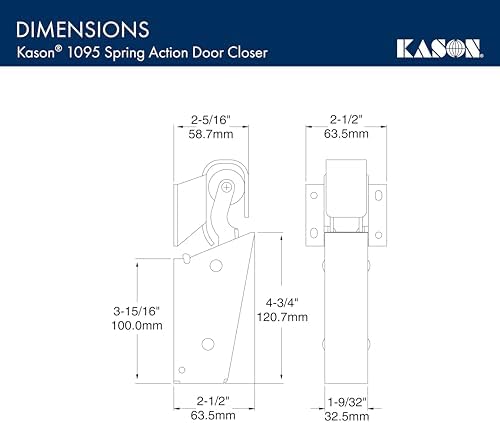 Kason 1095 Spring Action Door Closer, 11095000013