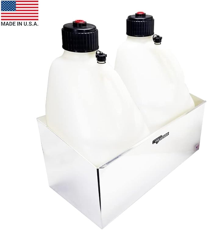 Pit Posse PP3344 Double Utility Jug Holder Storage Rack Shelf