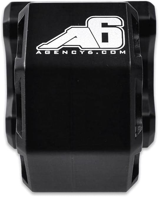 Agency 6 Recovery Shackle Block 2" (Double Hole) - Powder Coated Black -...