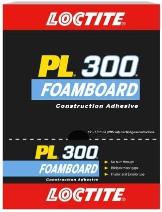 Loctite PL300 Foamboard Adhesive, 10 fl oz, Cartridge (12 Pack)