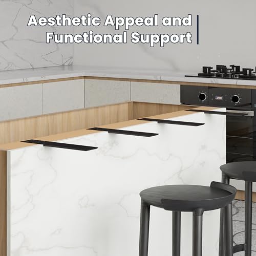 BATODA 12" Countertop Support Brackets (4PCS), Steel Knee Wall Support