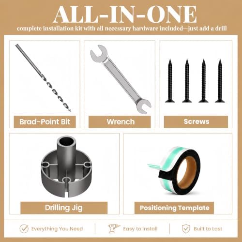 8pcs Floating Shelf Bracket Heavy Duty,Hidden Shelf Brackets Wall Mount,Float...