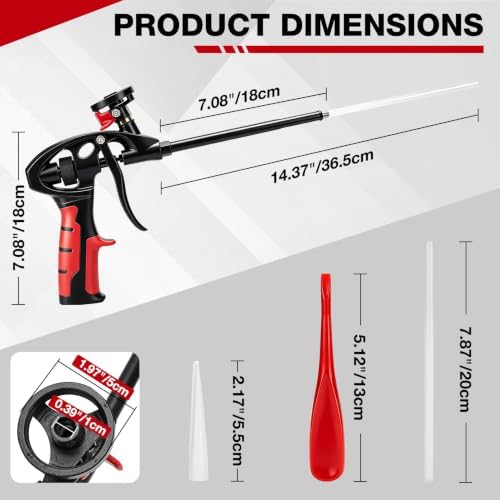 SHALL 2-Pack Professional Expanding Foam Spray Gun - Insulation Guns Kit