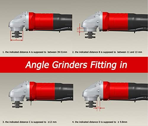 Aidelife Surface Grinding Dust Shroud for Angle Grinders 115mm/125mm+Diamond ...