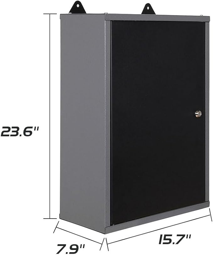 JZD Steel Wall Mount Storage Garage Cabinet, Metal Hanging Tool Cabinets