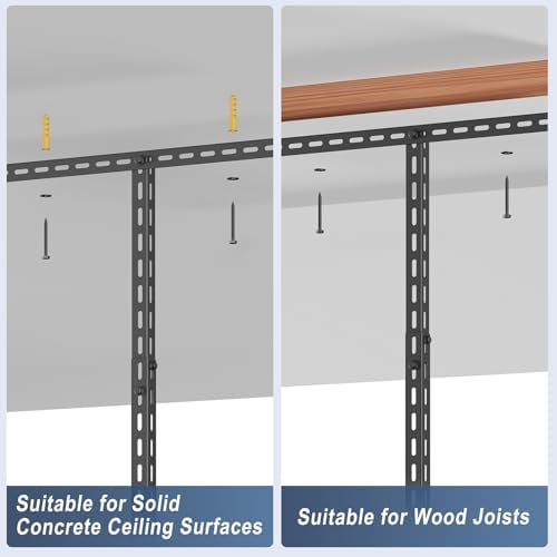 3X8FT Overhead Garage Storage Rack 750LBS Capacity, 26"-40" Height ...