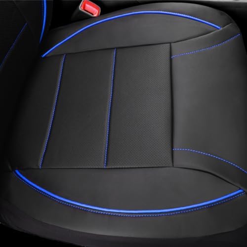 CAR PASS Universal FIT Piping Leather Two Front Seat Covers, Waterproof Faux ...