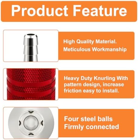 GASHER 12Pcs Red Industrial Air Coupling with 1/4" Hose Barb, 1/4" ...