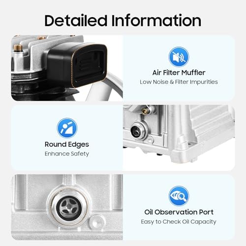 Air Compressor Pump 3HP 250L/min Air Compressor Head Pump Cylinder Cast Iron ...