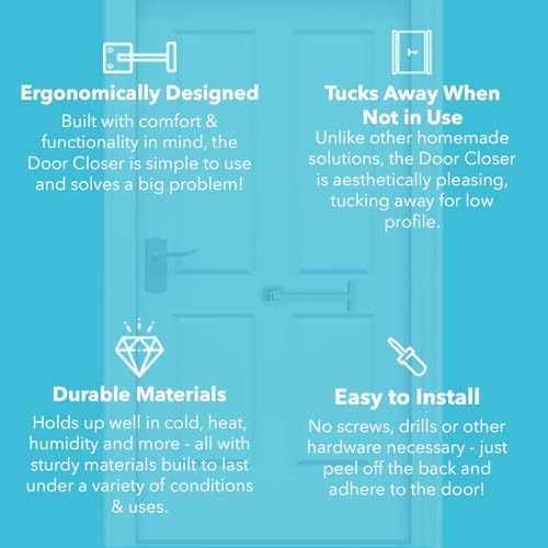 Manual Door Closer for Wheelchair Users - Canadian Made Accessibility Aid - S...