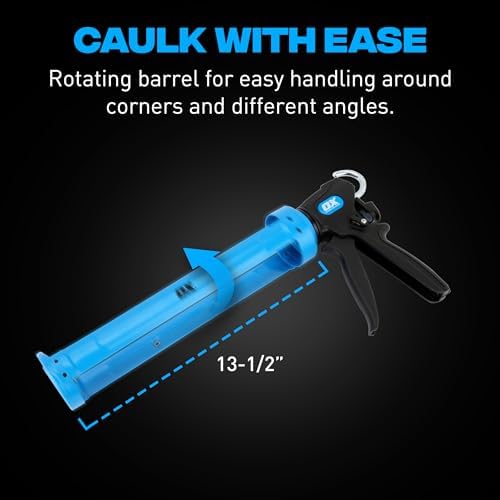 OX Pro 29 oz Caulking Gun - Heavy Duty Dual Thrust Caulk Gun