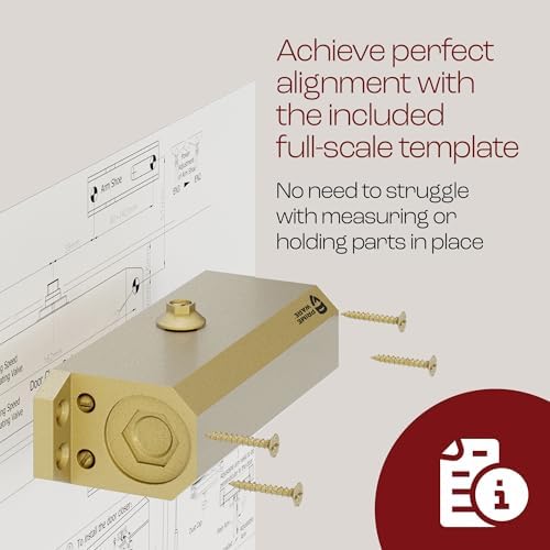 PrimeWare DC-300 Adjustable Automatic Door Closers for Home | Soft Close, No ...