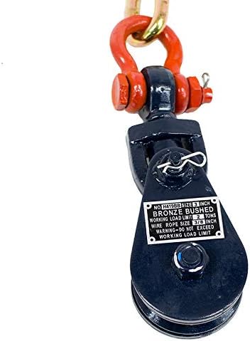 Mytee Products 2 Ton Snatch Block with Chain Flatbed Tow Truck Rollback Wreck...