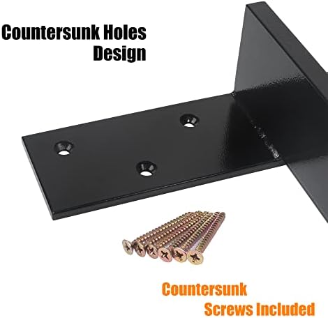 （2-Pack） Free Hanging T Shelf Bracket, Solid Heavy Duty Steel Knee Wall Hidde...