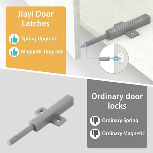 Cabinet Push Open Hardware, Jiayi Strong Spring Magnetic Cabinet Latches, Lar...