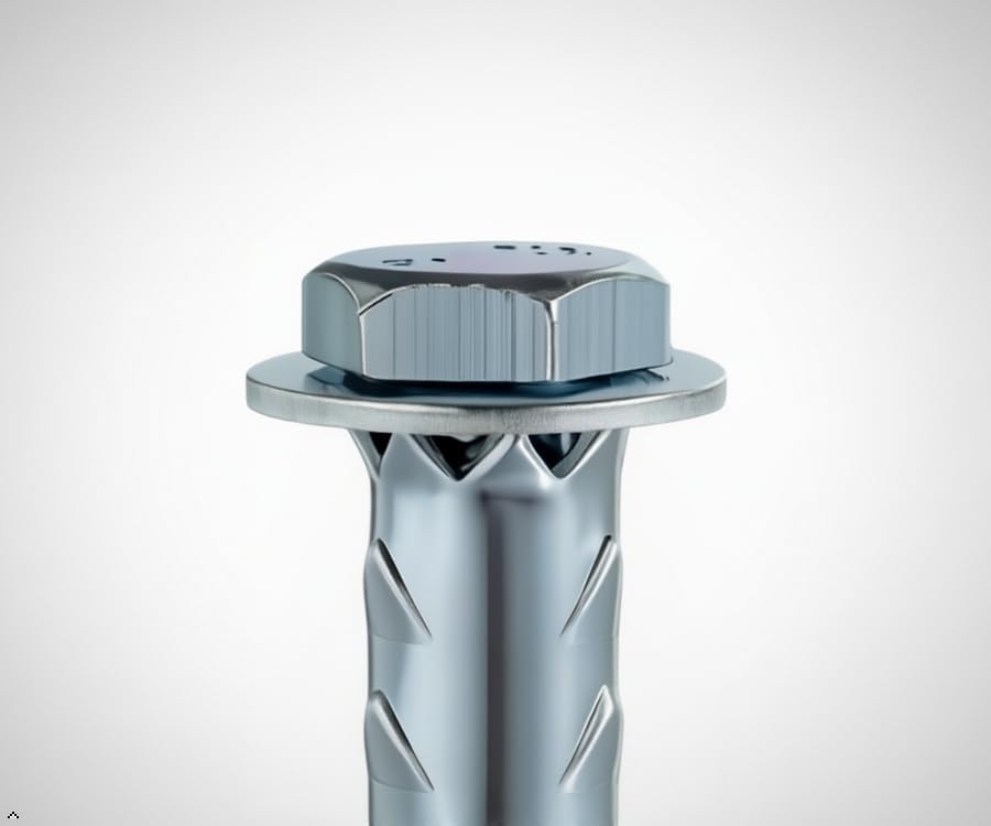 5/16×4" Hex Heavy Duty Hollow Wall Anchors, Through-Hardened Expansion S...