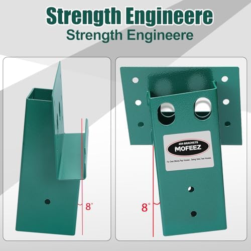 Mofeez Outdoor 4x4 Compound Angle Brackets for Deer Stand Hunting Blinds Shoo...