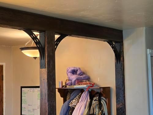 16 inch x 12 inch Heavy Duty Shelf Brackets , Metal Mantel Brackets (Set of 2...