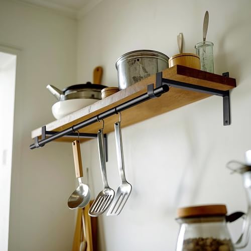 OVOV Closet Rod Bracket Heavy Duty 10 Inch Closet Shelf Brackets 8 Pack