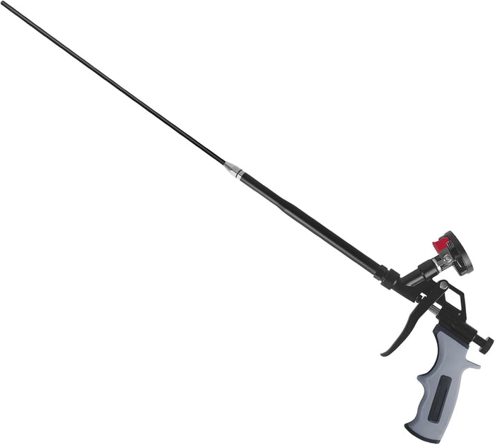 25inches Extended Foam Gun,PTFE-Coated Professional Expanding Foam Gun,Foam Spray Insulation Gun for Insulating and Caulking(Gray)