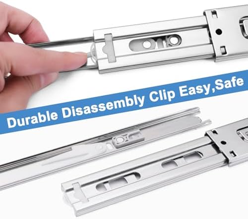 16 inch Drawer Slides 4 Pairs (8pcs) Soft Self Close Full Extension Ball Bear...