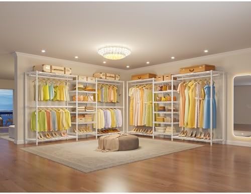 VIPEK X3 Plus Large Expandable Closet Rack Wardrobe Closet Organizer White