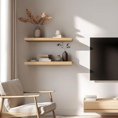 6pcs Wall Shelf Brackets Heavy Duty Floating Shelf Bracket Hidden,Invisible B...