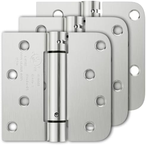 Luxbaro 3 Pack Spring Hinges Self Closing 4 Inch, Self Closing Door Hinges