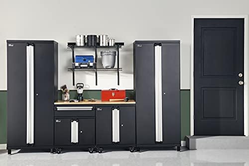 ClosetMaid Heavy Duty Wall Shelf Kit for Garage, 2 Shelves, Adjustable ShelfT...