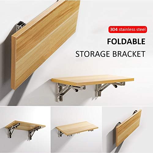 Storystore Folding Shelf Brackets - 16 Inch Heavy Duty Stainless Steel Collap...