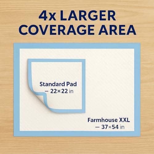Pee Pads for Dogs Extra Large 37x54 XXXL 50 Count Leak Proof Heavy Duty