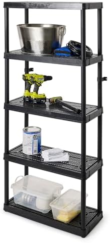 Gracious Living 5 Shelf Fixed Height Ventilated Medium Duty Storage Unit