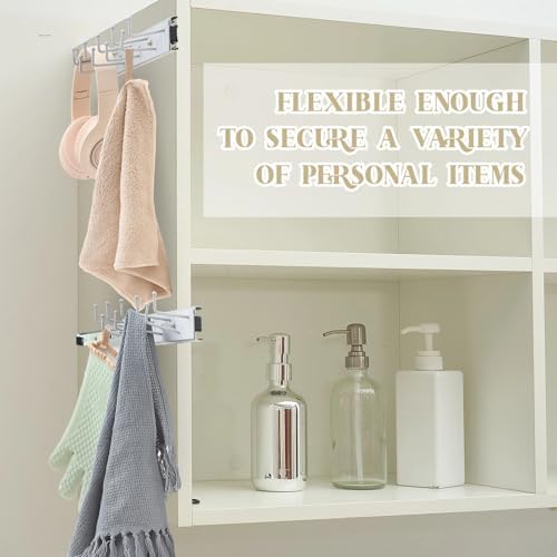 Blulu 2 Pcs 13.8'' Sliding Tie Rack Hangers for Closet, 9 Tie Each, S...