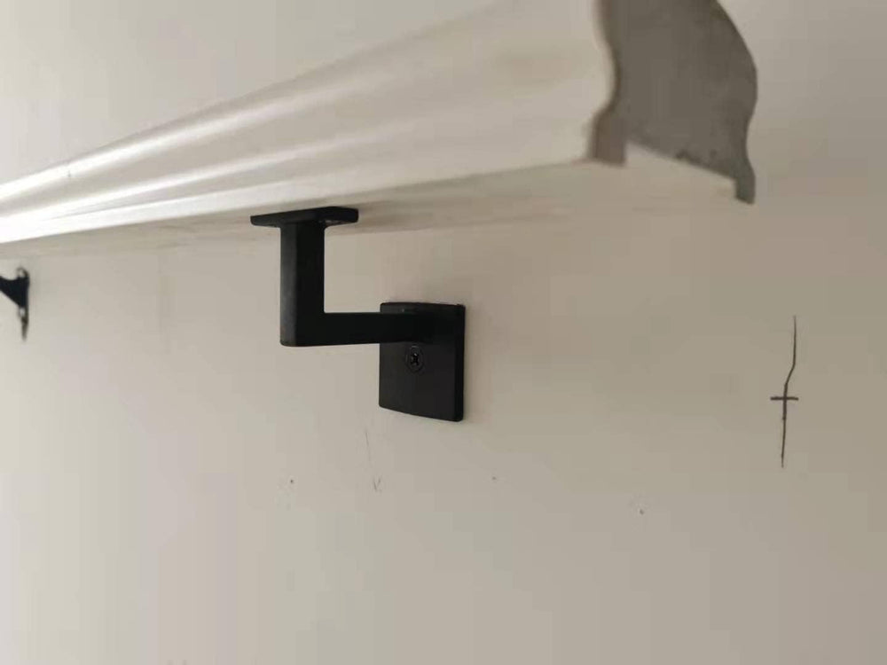 Square Handrail Brackets for Staircase Stair Railing Brackets with Screws (Pa...