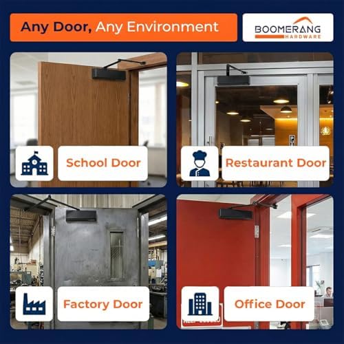 Boomerang D9016 Extra Heavy-Duty Designer Auto Commercial Door Closer