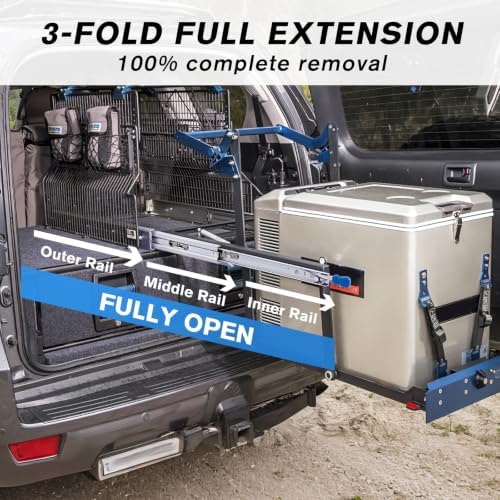 YENUO Locking Heavy Duty Drawer Slides Full Extension 12–40 Inch 250 LB
