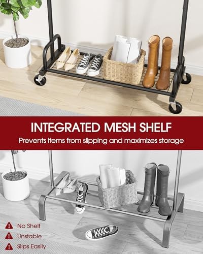 Sakugi Clothes Rack - Large-Capacity Clothing Racks for Hanging Clothes with ...