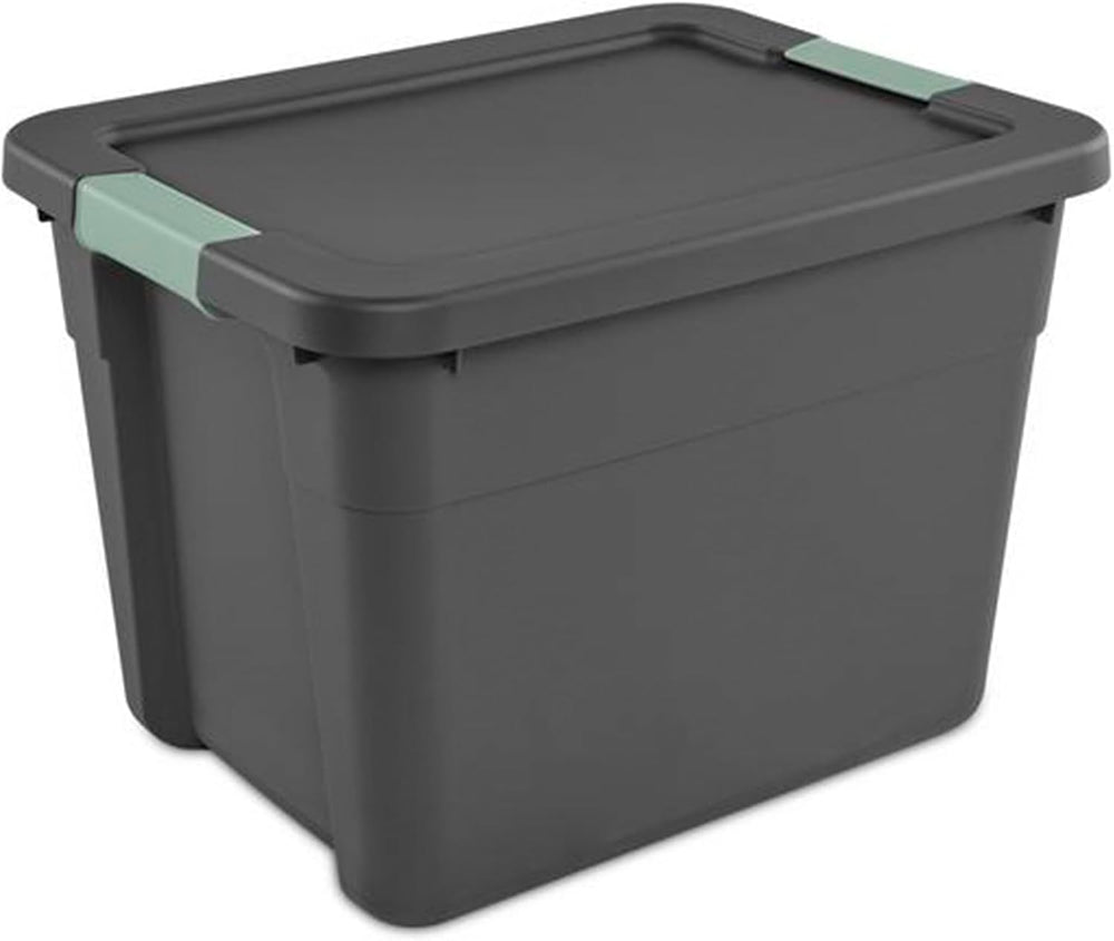 Sterilite Latch Tote Storage with Lids for Home & Office, 12 Gallon, 6-Pack