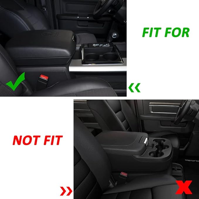 GIANT PANDA Center Console Cover Armrest Cover Cushion Fits Dodge RAM 1500 2500