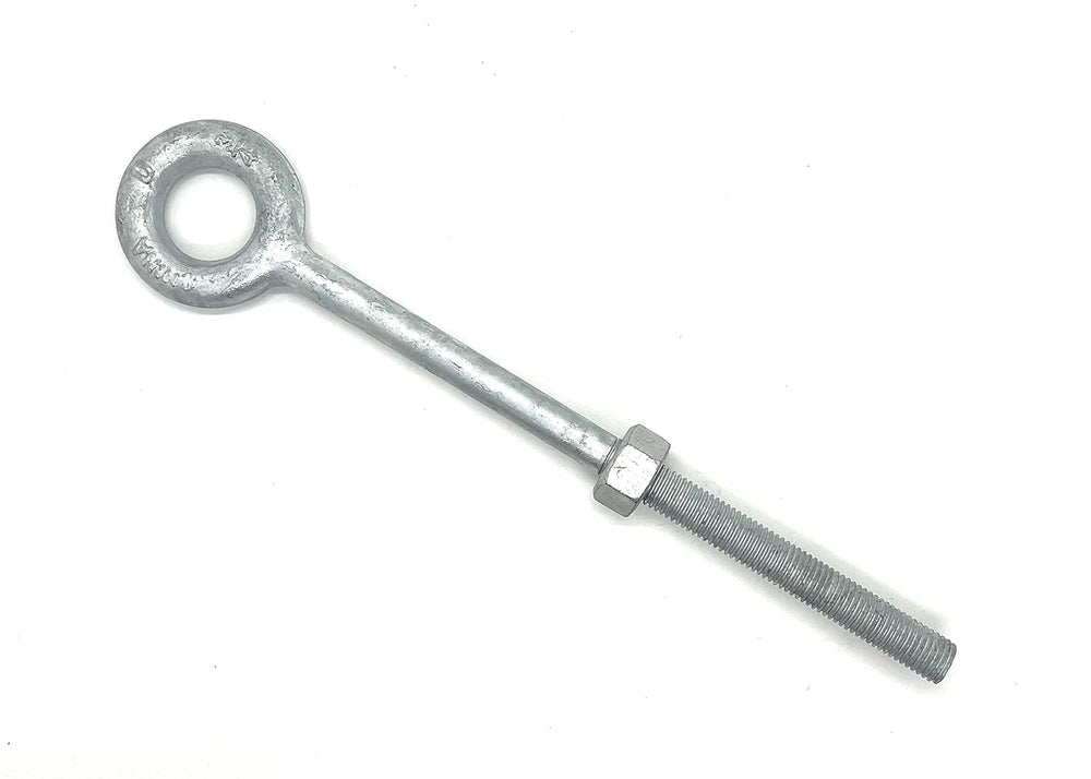 Hot Dip Galvanized Forged Steel Eyebolts, 3/4"" Stem Diameter, 5200...