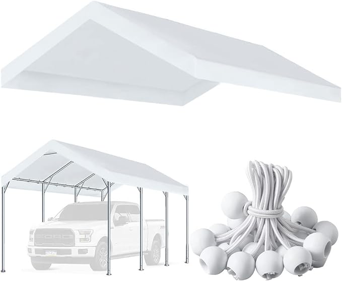 12'x20' Upgraded Carport Replacement Top Canopy Cover