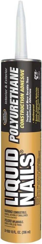 Liquid Nails LN-950 2 Pack 10 oz. Polyurethane Construction Adhesive, Tan