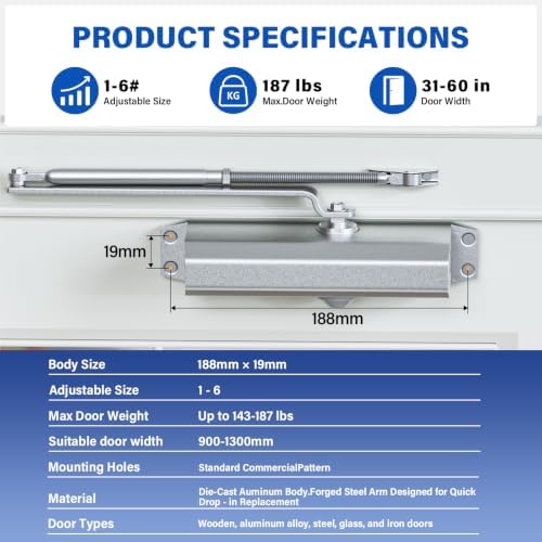 Automatic Door Closer, Hydraulic Soft Close Door Closer