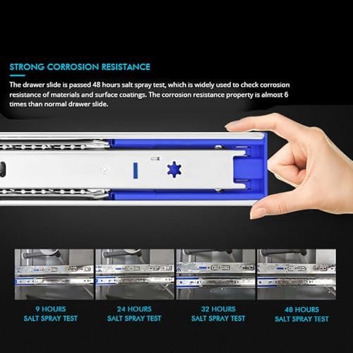 20 Inch 10 Pairs Soft Close Drawer Slides Full Extension