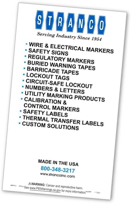 Premium Wire Marker Book Numbered 1-45 for Cable Management, Vinyl-Coated, Hi...
