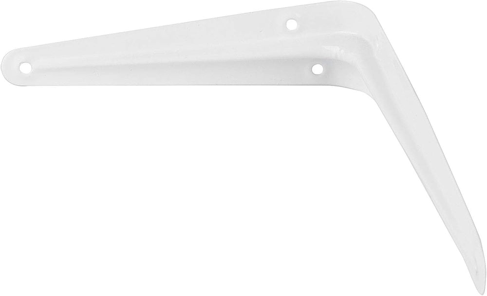 24 Packs 12 x 10 Inch White Shelf Brackets, Heavy-Duty Metal Steel Corner Bra...