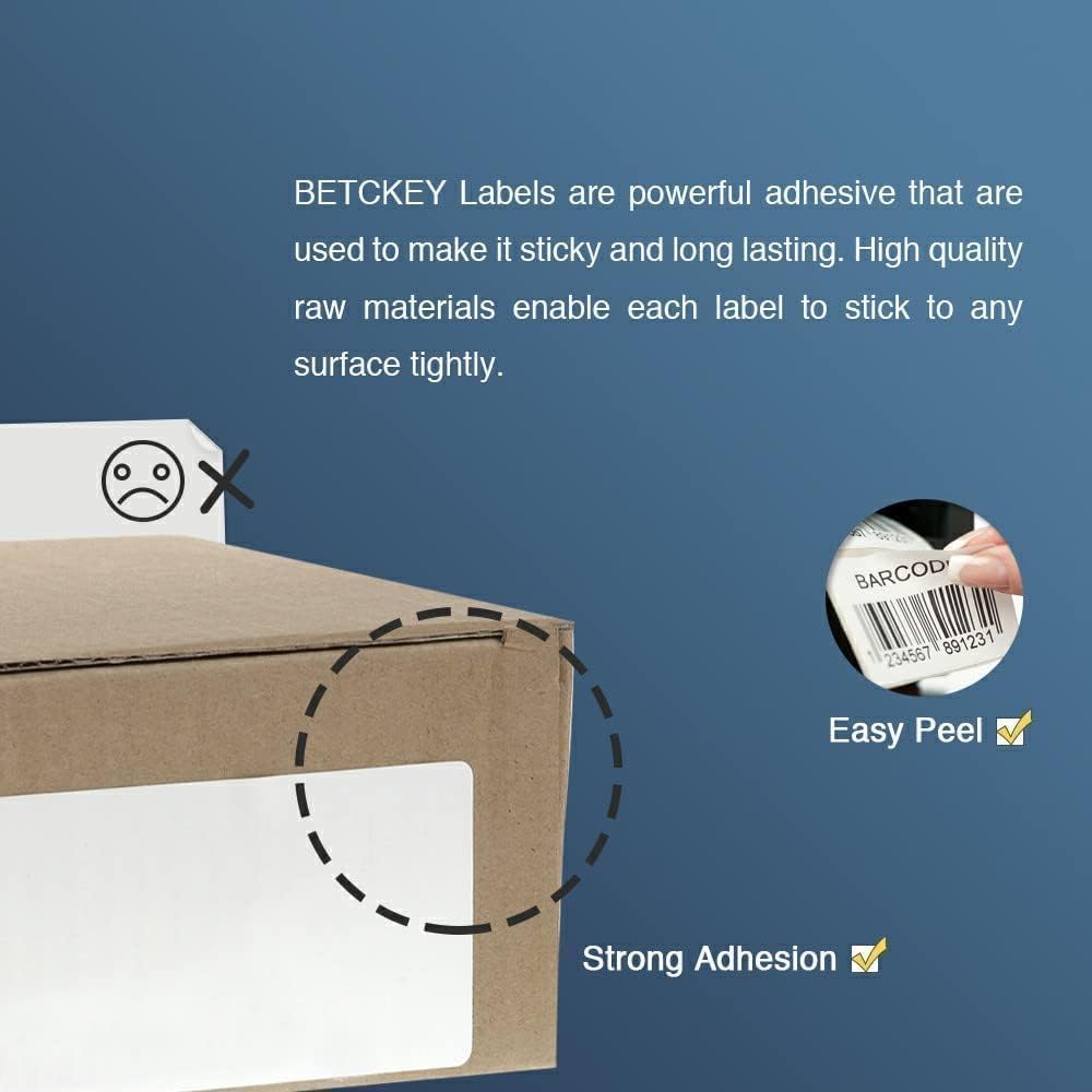 BETCKEY Replace for Brother DK-2205 2.4in x 100ft Continuou Labels[10 Roll]