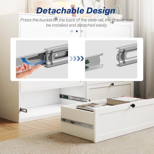 6 Pairs 22 Inch Soft Close Drawer Slides Ball Bearing Cabinet Rails