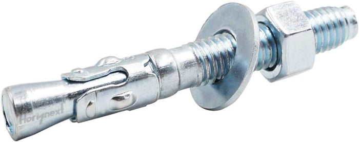 3/8 Concrete Anchors, 3/8 Wedge Anchors Bolts, 3" L, 100 Pcs